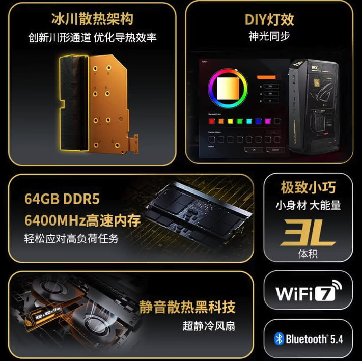43999元！ROG NUC 20周年版迷你主机开启预约 7月2日正式开售